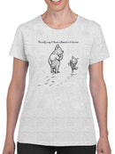 Pooh Bear Being A Friend T-shirt -SmartPrintsInk Designs