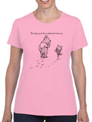 Pooh Bear Being A Friend T-shirt -SmartPrintsInk Designs