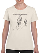 Pooh Bear Being A Friend T-shirt -SmartPrintsInk Designs