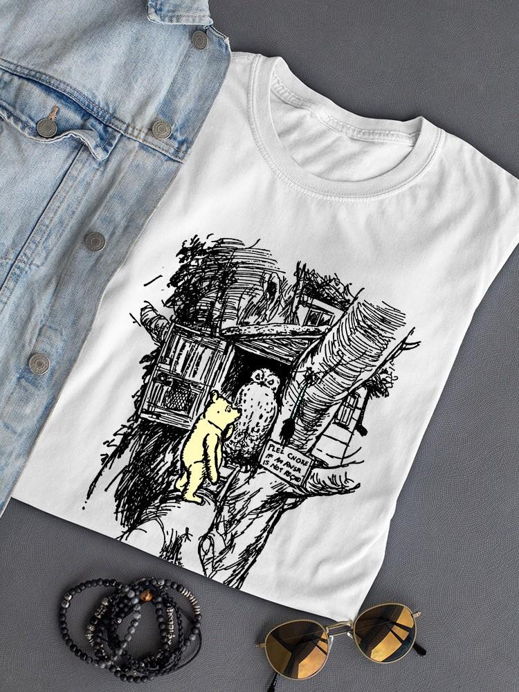 Pooh Bear And Owl T-shirt -Smartprintsink Designs
