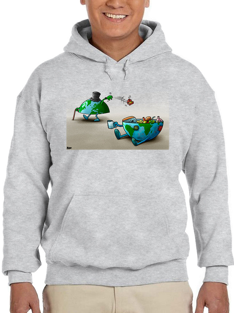 Earth Garbage Dumping Hoodie or Sweatshirt -Miguel Morales Designs
