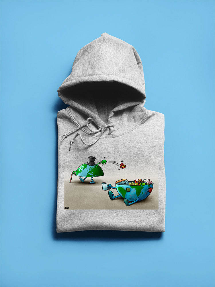 Earth Garbage Dumping Hoodie or Sweatshirt -Miguel Morales Designs