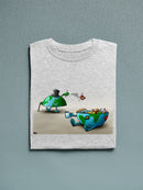 Earth Garbage Dumping T-shirt -Miguel Morales Designs