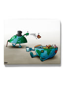 Earth Garbage Dumping Wall Art -Miguel Morales Designs