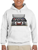 The Red Buttons Hoodie or Sweatshirt -Miguel Morales Designs