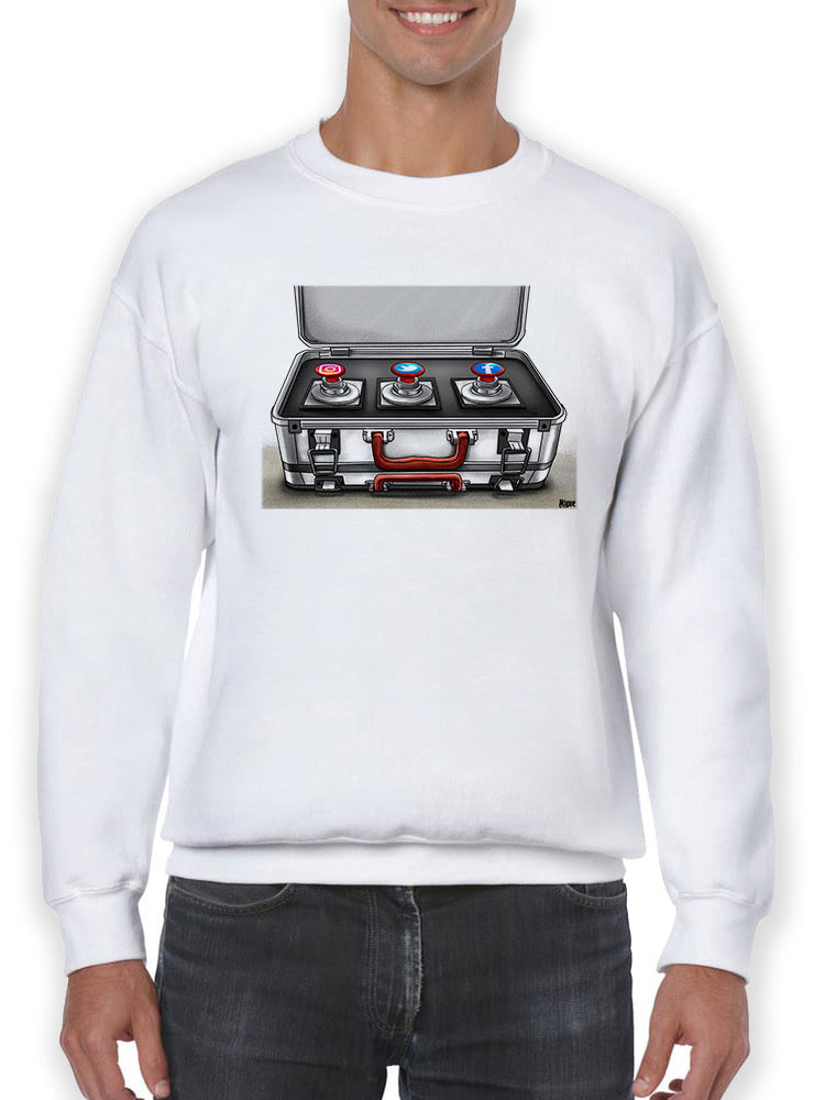 The Red Buttons Hoodie or Sweatshirt -Miguel Morales Designs