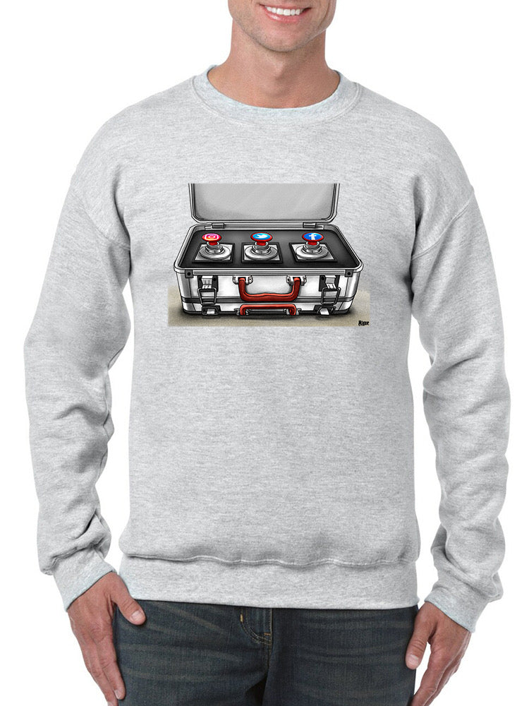 The Red Buttons Hoodie or Sweatshirt -Miguel Morales Designs