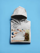 Bear Red Button Hoodie -Miguel Morales Designs