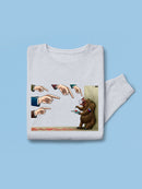 Bear Red Button Hoodie -Miguel Morales Designs