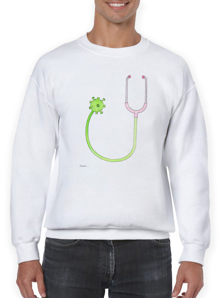 Virus Stethoscope Sweatshirt -Taher Saoud Designs