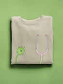 Virus Stethoscope Sweatshirt -Taher Saoud Designs