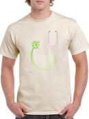 Virus Stethoscope T-shirt -Taher Saoud Designs