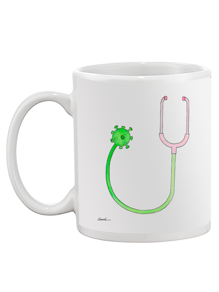 Virus Stethoscope Mug -Taher Saoud Designs
