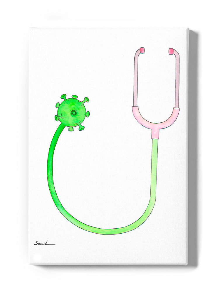 Virus Stethoscope Wall Art -Taher Saoud Designs