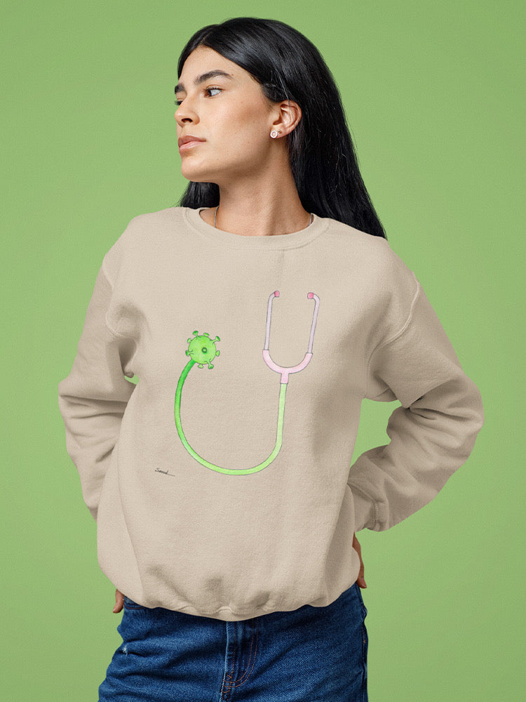 Virus Stethoscope Sweatshirt -Taher Saoud Designs