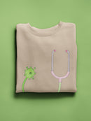 Virus Stethoscope Sweatshirt -Taher Saoud Designs