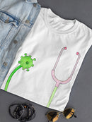 Virus Stethoscope T-shirt -Taher Saoud Designs