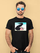 Tank In Flames T-shirt -Taher Saoud Designs