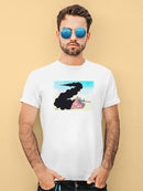 Tank In Flames T-shirt -Taher Saoud Designs