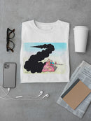 Tank In Flames T-shirt -Taher Saoud Designs
