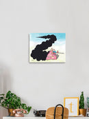 Tank In Flames Wall Art -Taher Saoud Designs