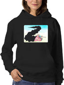 Tank In Flames Hoodie or Sweatshirt -Taher Saoud Designs