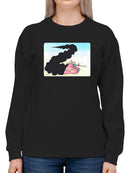 Tank In Flames Hoodie or Sweatshirt -Taher Saoud Designs