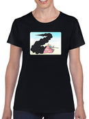 Tank In Flames T-shirt -Taher Saoud Designs