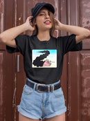 Tank In Flames T-shirt -Taher Saoud Designs