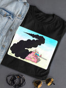 Tank In Flames T-shirt -Taher Saoud Designs