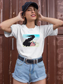 Tank In Flames T-shirt -Taher Saoud Designs