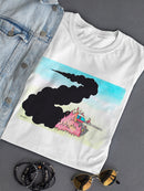 Tank In Flames T-shirt -Taher Saoud Designs