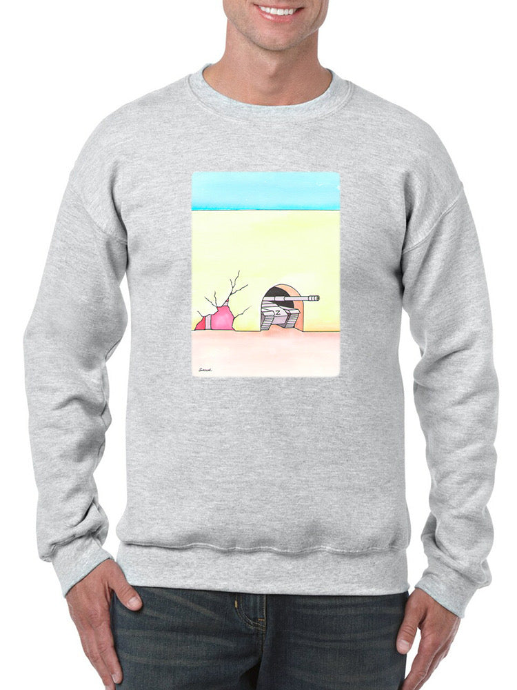 Peeking Tank Sweatshirt -Taher Saoud Designs