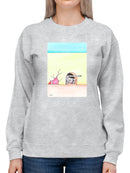 Peeking Tank Sweatshirt -Taher Saoud Designs