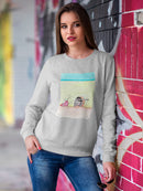Peeking Tank Sweatshirt -Taher Saoud Designs
