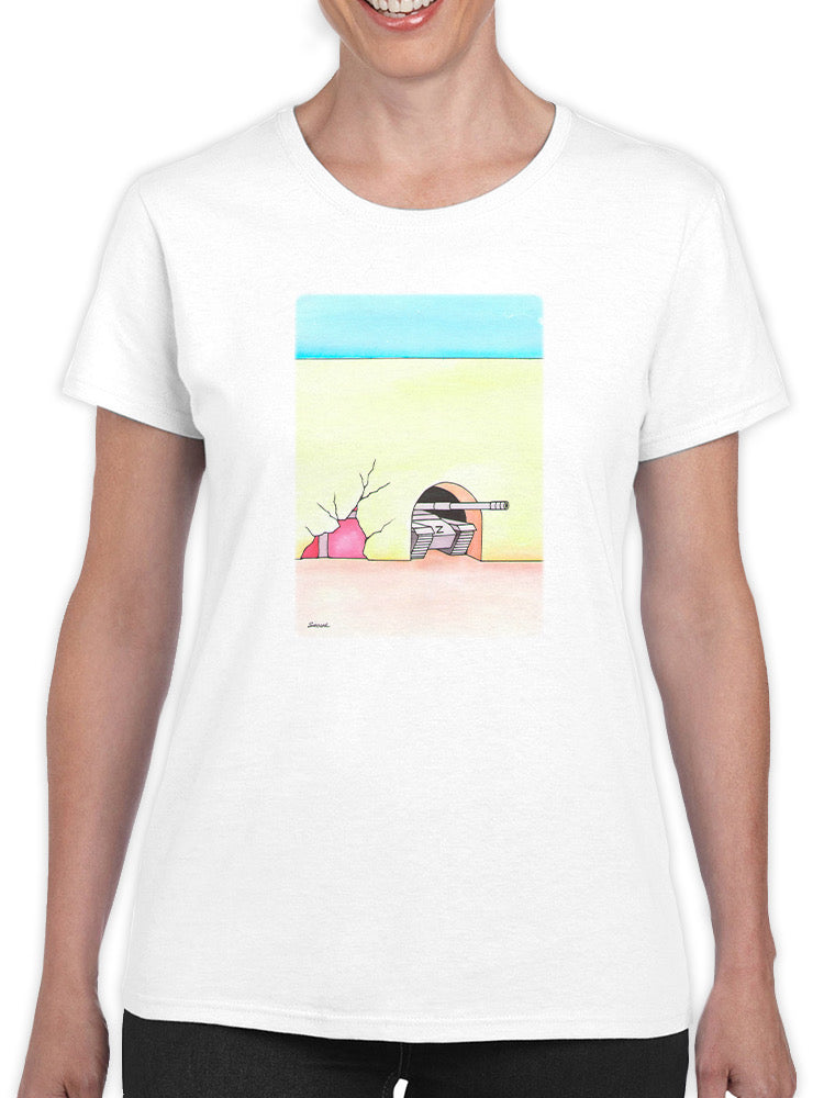 Peeking Tank T-shirt -Taher Saoud Designs