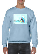 Shark Eating A Virus Hoodie or Sweatshirt -Taher Saoud Designs