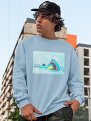 Shark Eating A Virus Hoodie or Sweatshirt -Taher Saoud Designs