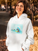 Shark Eating A Virus Hoodie or Sweatshirt -Taher Saoud Designs