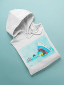 Shark Eating A Virus Hoodie or Sweatshirt -Taher Saoud Designs