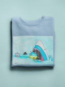 Shark Eating A Virus Hoodie or Sweatshirt -Taher Saoud Designs