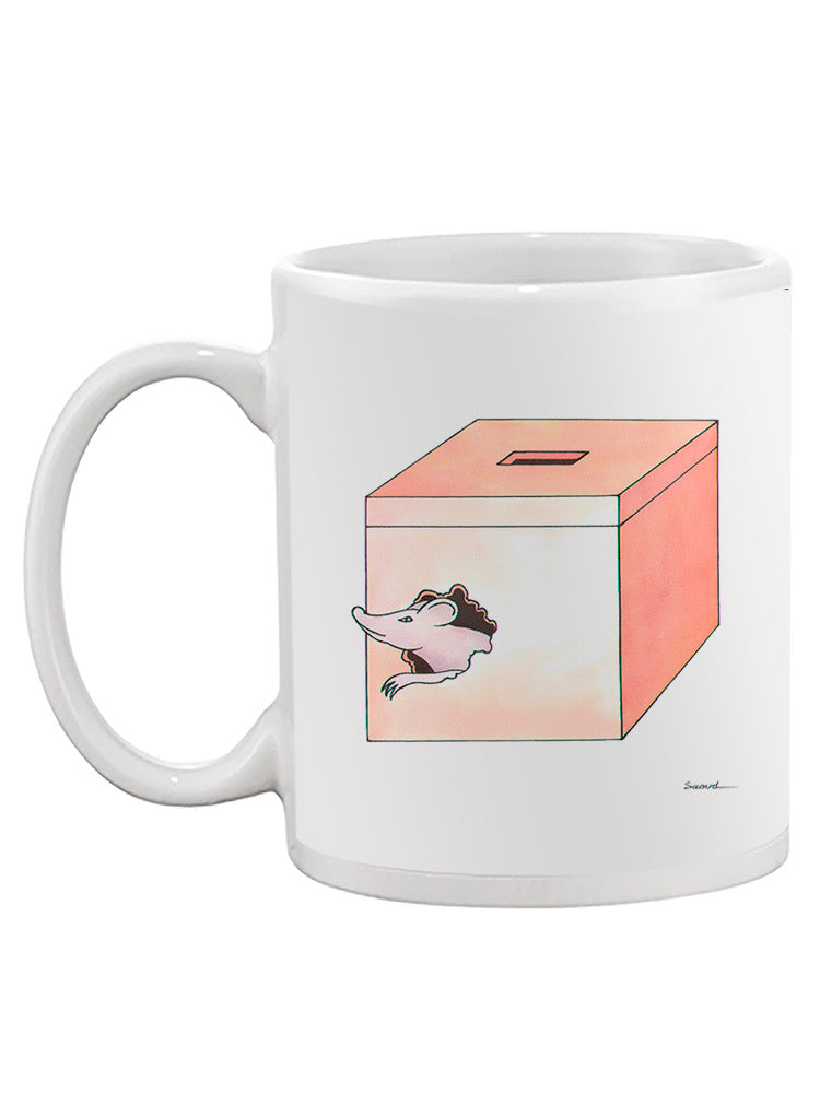 Mouse In A Box Mug -Taher Saoud Designs
