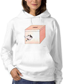 Mouse In A Box Hoodie or Sweatshirt -Taher Saoud Designs