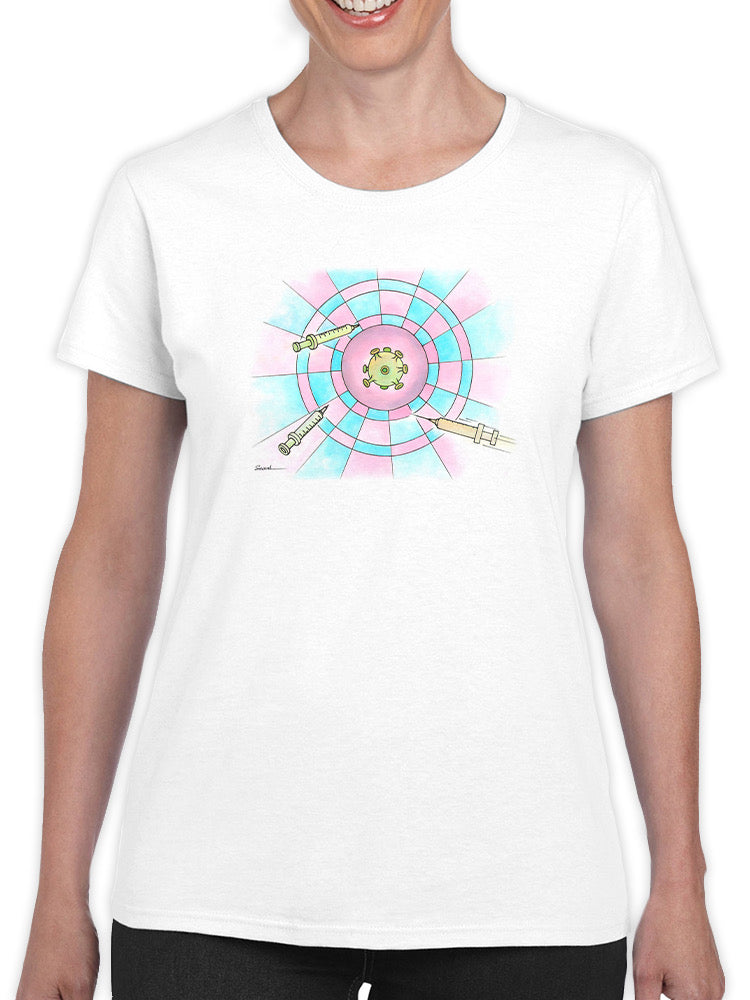 Needles And Virus T-shirt -Taher Saoud Designs