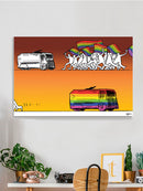 Diversity Bus Wall Art -Oguz Gurel Designs