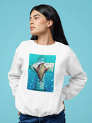 Fish In The Sea Sweatshirt -Oguz Gurel Designs