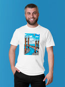 Wood Bridge T-shirt -Oguz Gurel Designs