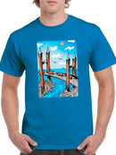 Wood Bridge T-shirt -Oguz Gurel Designs