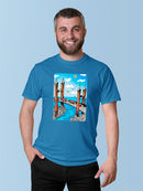 Wood Bridge T-shirt -Oguz Gurel Designs