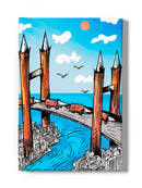 Wood Bridge Wall Art -Oguz Gurel Designs